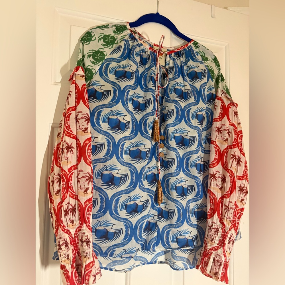 Colorful Women's Blouse with Unique Patterns
Farm Rio Brand